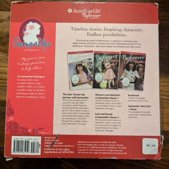 American girl doll 3 book set with mini Samantha doll - Picture 2 of 4